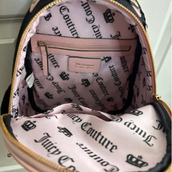 Juicy Couture‎ Lovers Club Liquorice Pink Dia Backpack NWT main image 3